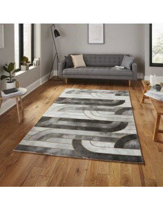 tappeto moderno Craft 23430 Grey/Gold 2