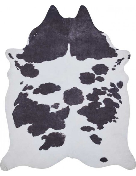 tappeto moderno Faux Cow Print Black/White