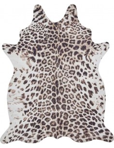 tappeto moderno Faux Leopard Print Brown/Beige