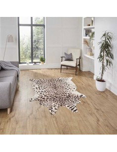 tappeto moderno Faux Leopard Print Brown/Beige 2