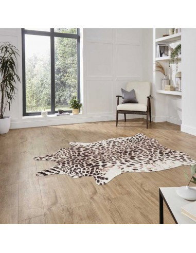 tappeto moderno Faux Leopard Print Brown/Beige