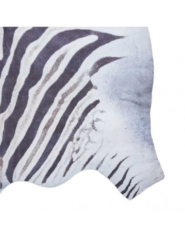 tappeto moderno Faux Zebra Print Black/White