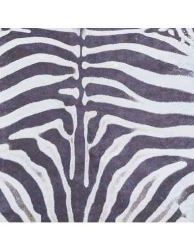tappeto moderno Faux Zebra Print Black/White