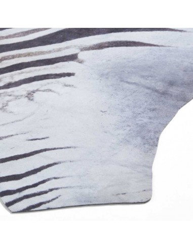 tappeto moderno Faux Zebra Print Black/White