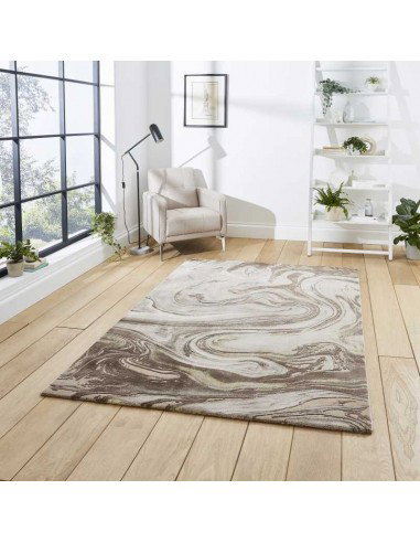 tappeto moderno Florence 50031 Beige/Gold