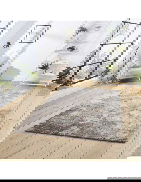 tappeto moderno Florence 50032 Beige/Silver