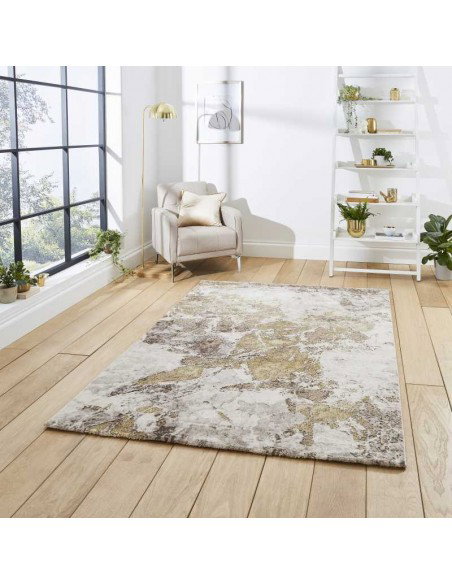 tappeto moderno Florence 50033 Beige/Gold