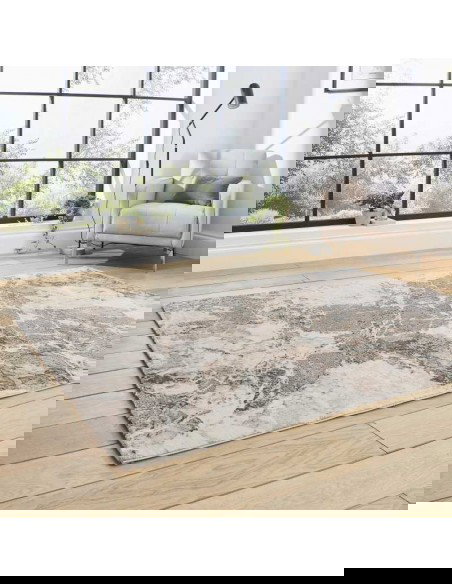 tappeto moderno Florence 50033 Beige/Silver