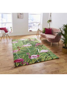 tappeto moderno Havana 2349 Green/Pink 2