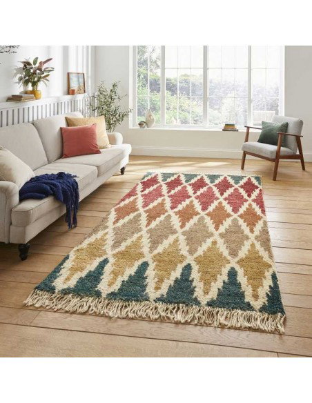 tappeto moderno Hemp 21470 Multi