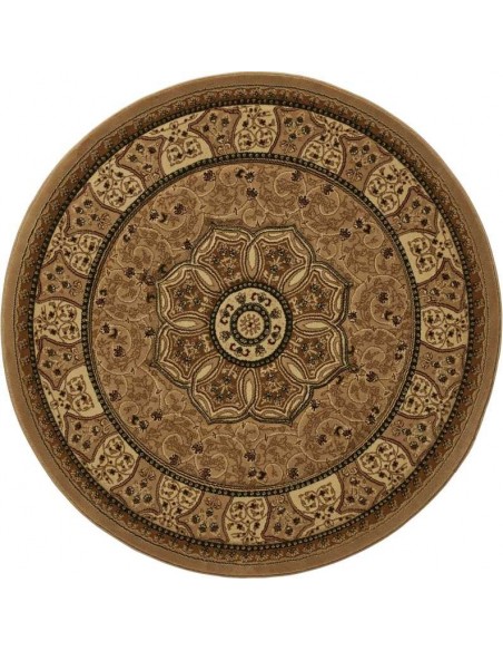 tappeto moderno Heritage 4400 Beige rotondo