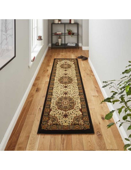 tappeto moderno Heritage 4400 Black/Cream
