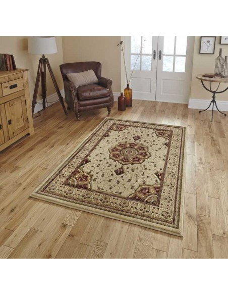 tappeto moderno Heritage 4400 Cream/Red passatoia