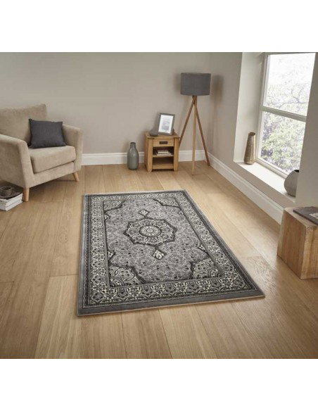tappeto moderno Heritage 4400 Silver passatoia