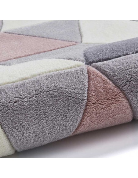 tappeto moderno Hong Kong 3653 Grey/Rose