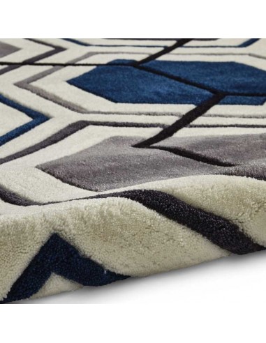 tappeto moderno Hong Kong 7526 Grey/Navy