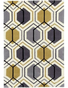 tappeto moderno Hong Kong 7526 Grey/Yellow