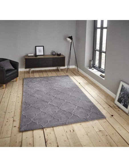 tappeto moderno Hong Kong 8583 Silver