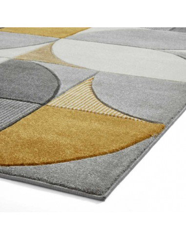 tappeto moderno Matrix MT63 Grey/Yellow