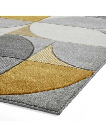 tappeto moderno Matrix MT63 Grey/Yellow