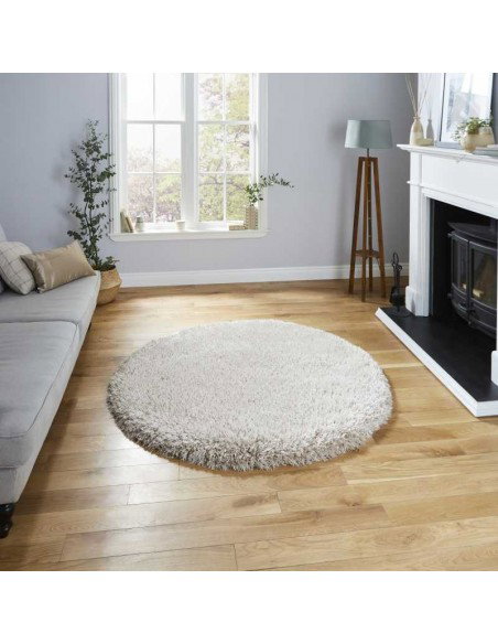 tappeto moderno Montana Beige rotondo