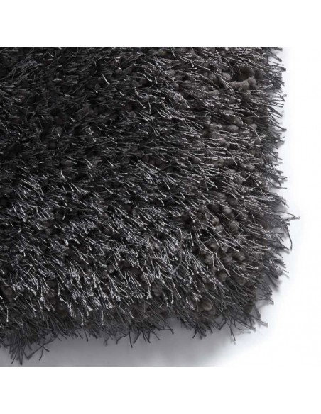tappeto moderno Montana Dark Grey rotondo