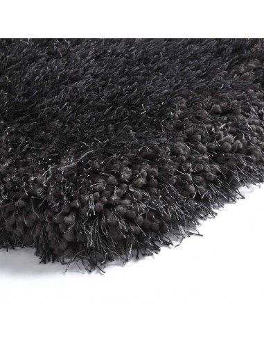 tappeto moderno Montana Dark Grey rotondo