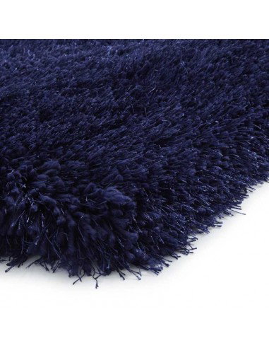 tappeto moderno Montana Dark Navy rotondo