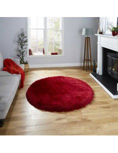 tappeto moderno Montana Red rotondo 2