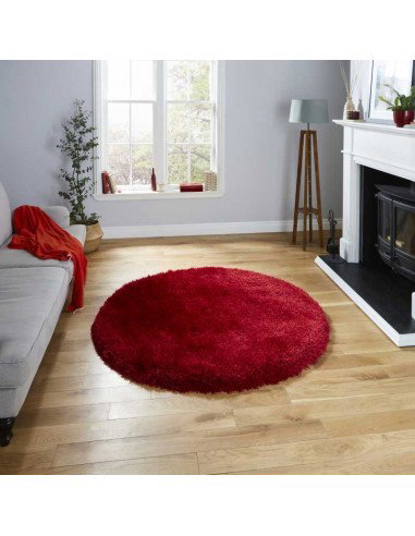 tappeto moderno Montana Red rotondo