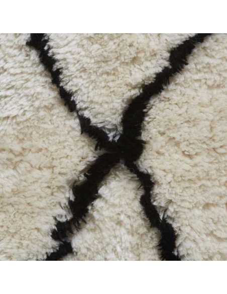 tappeto moderno Morocco 2491 Ivory/Black