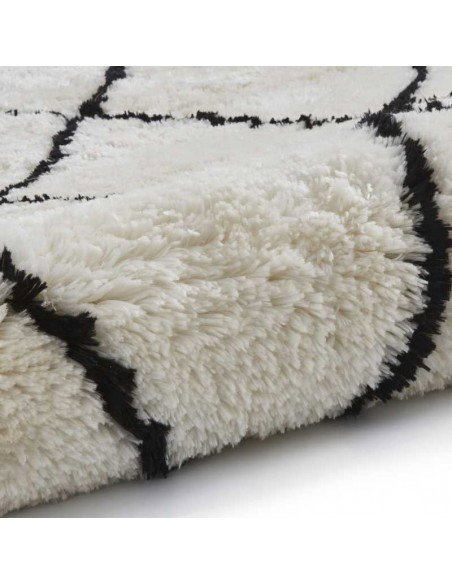 tappeto moderno Morocco 2491 Ivory/Black