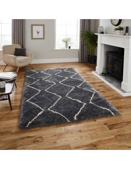 tappeto moderno Morocco 3742 Grey/Cream