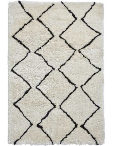 tappeto moderno Morocco 3742 Ivory/Black