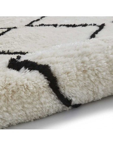 tappeto moderno Morocco 3742 Ivory/Black