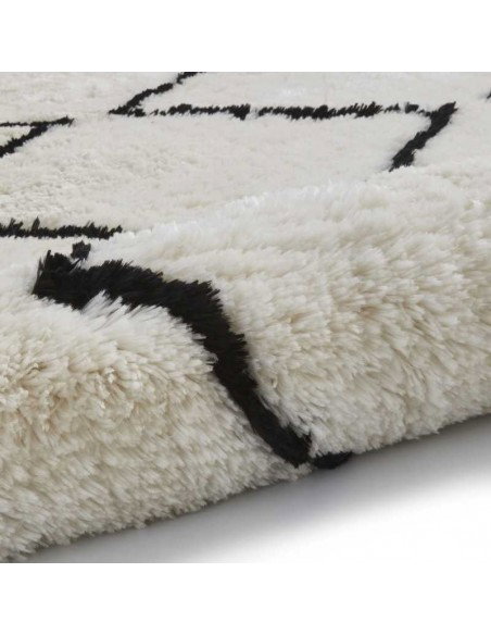 tappeto moderno Morocco 3742 Ivory/Black