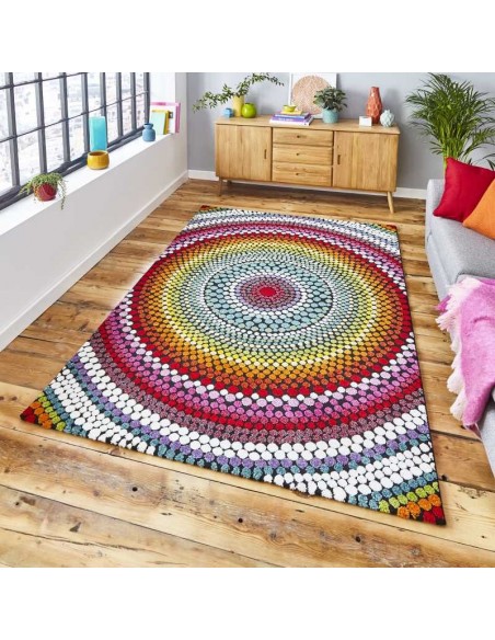 tappeto moderno Mosaic 22844 Multi