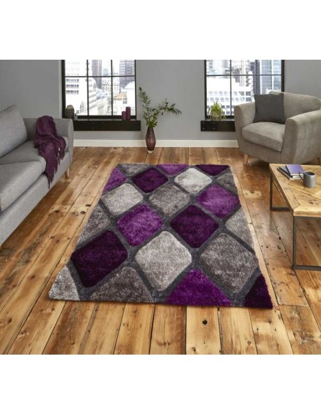 tappeto moderno Noble House 9247 Grey/Purple