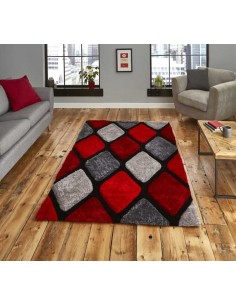 tappeto moderno Noble House 9247 Grey/Red 2