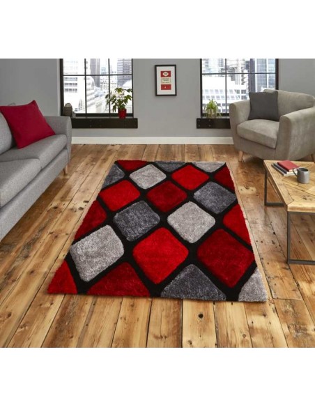 tappeto moderno Noble House 9247 Grey/Red