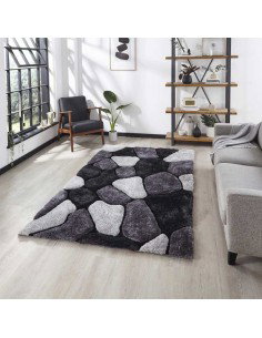 tappeto moderno Noble House NH5858 Black/Grey 2
