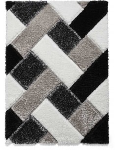 tappeto moderno Olympia 2239 Black/White