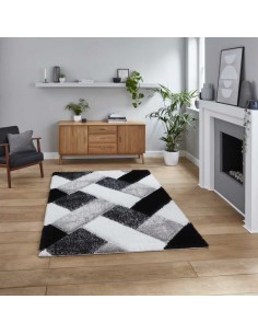 tappeto moderno Olympia 2239 Black/White 2