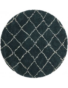 tappeto moderno Royal Nomadic 5413 Dark Green rotondo
