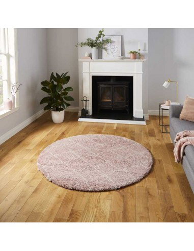 tappeto moderno Royal Nomadic 5413 Rose rotondo