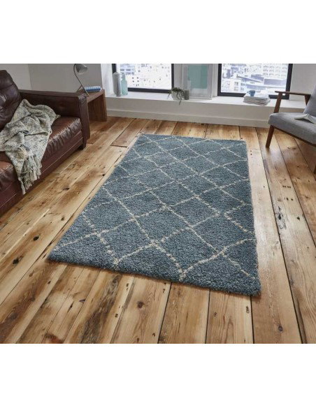 tappeto moderno Royal Nomadic 5413 Teal/Cream