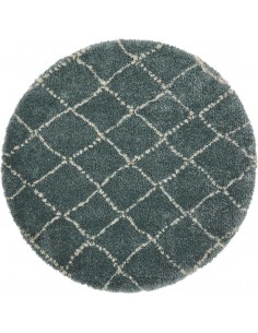tappeto moderno Royal Nomadic 5413 Teal/Cream rotondo
