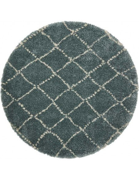 tappeto moderno Royal Nomadic 5413 Teal/Cream rotondo