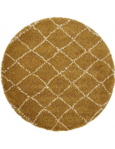 tappeto moderno Royal Nomadic 5413 Yellow rotondo
