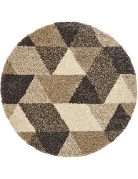 tappeto moderno Royal Nomadic 7611 Beige/Grey rotondo